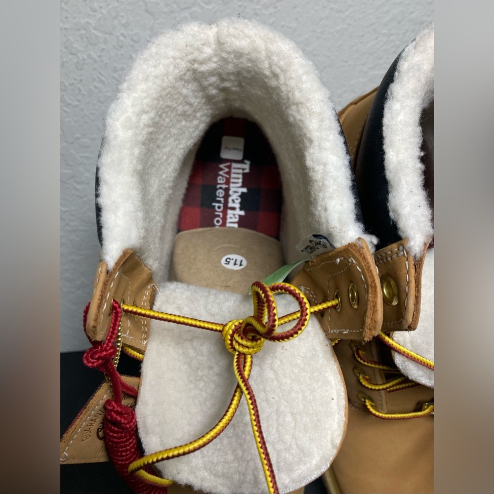 Timberland 6" Inch Premium Waterproof Warm Fleece Lined Boots A42TR A6559  Wheat